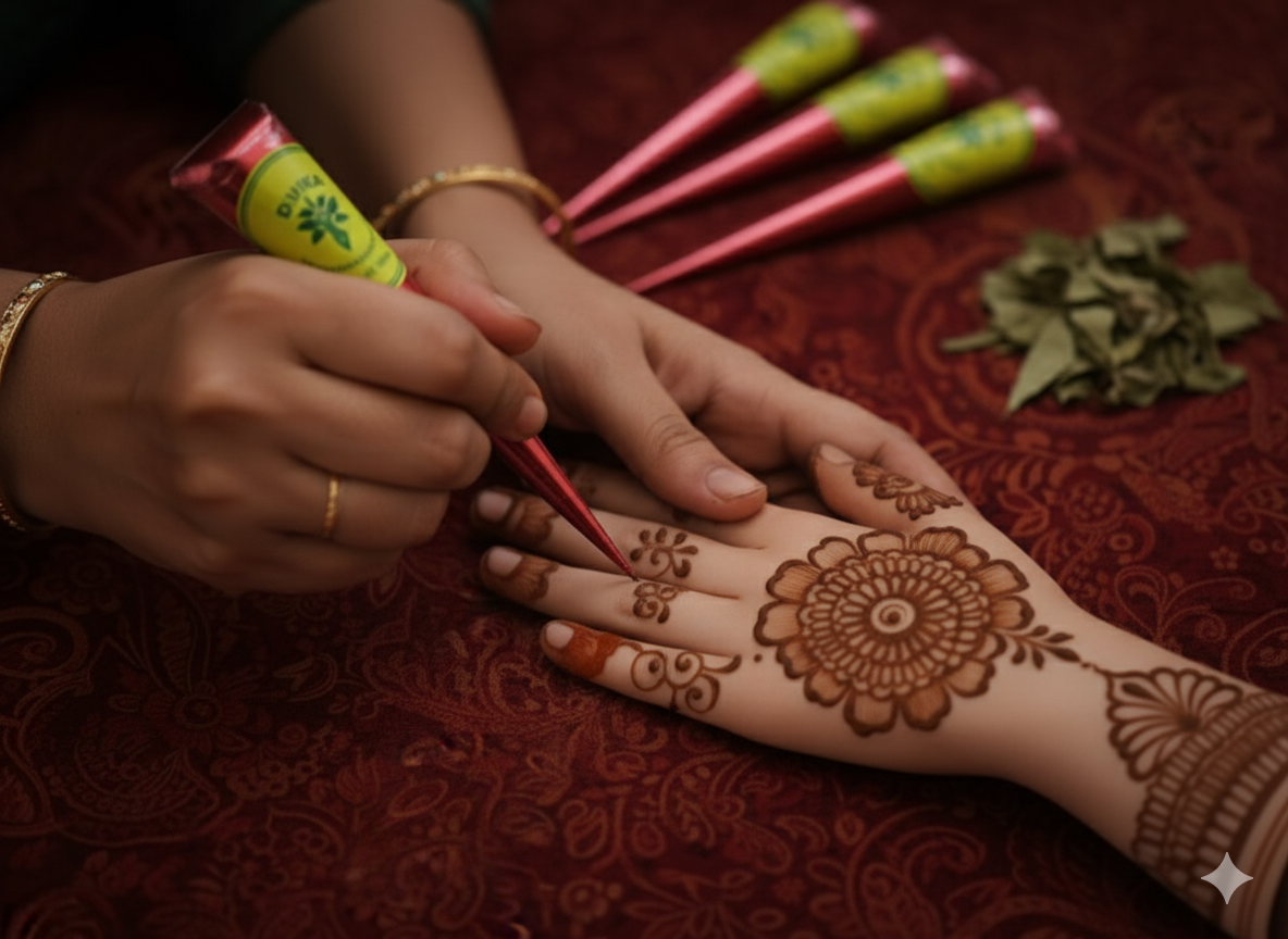 Mehandi Cone - close texture